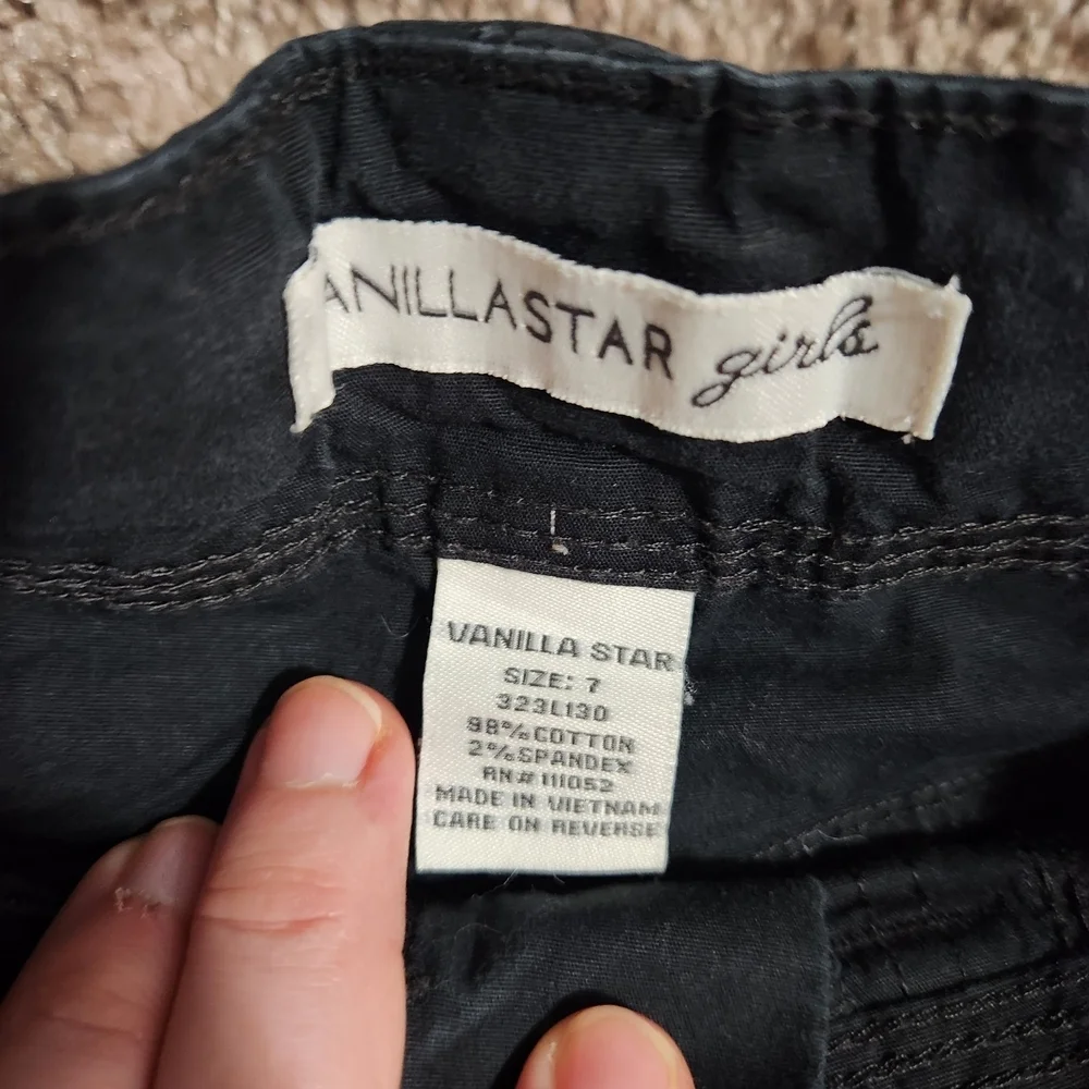 Vanilla Star Kids Black Cargo Pants